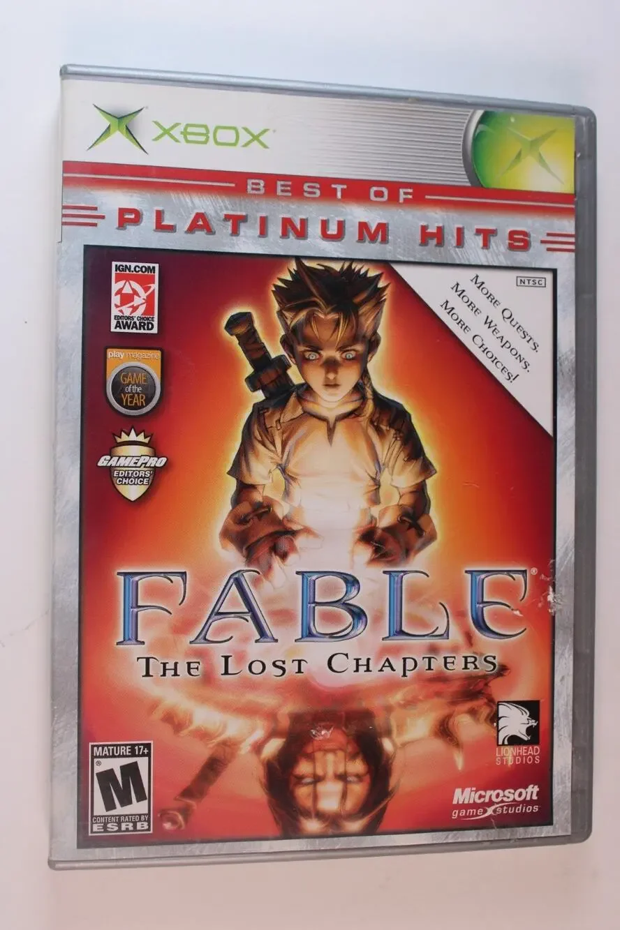 Fable: The Lost Chapters (Platinum Hits) (Microsoft Xbox, 2005), CIB, Tested